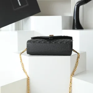 Saint Laurent LouLou Shoulder Bag Medium Black Gold Hardware Exact Size Unknown 089
