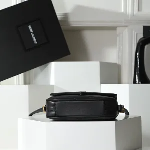 Saint Laurent LouLou Shoulder Bag Medium Black Gold Hardware Exact Size Unknown 260
