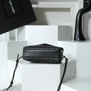 Saint Laurent LouLou Shoulder Bag Medium Black Silver Hardware Exact Size Unknown 128