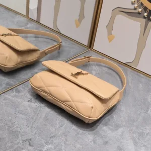 Saint Laurent LouLou Shoulder Bag Medium Tan Gold Hardware Exact Size Unknown 045