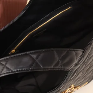Saint Laurent Puffer Shoulder Bag Large Black Gold Hardware Exact Size Unknown 139