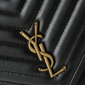 Saint Laurent Drawstring Shoulder Bag Medium Black Gold Hardware Exact Size Unknown 100