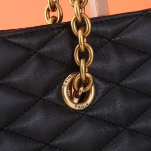 Saint Laurent Shopping Tote Bag Large Black Gold Hardware Exact Size Unknown 009