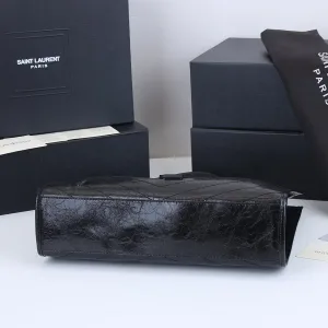 Saint Laurent Shopping Tote Bag Large Black Gold Hardware Exact Size Unknown 059