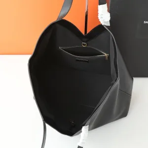 Saint Laurent Shopping Tote Bag Large Black Gold Hardware Exact Size Unknown 247