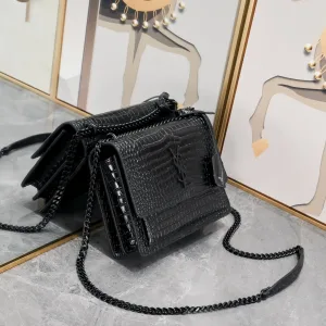 Saint Laurent Kate Chain Bag Small Black Gold Hardware Exact Size Unknown 052