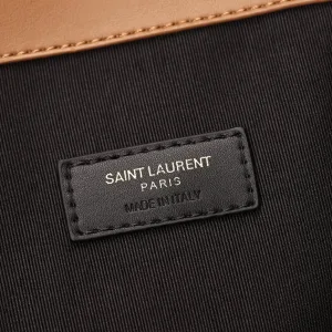 Saint Laurent Shopping Tote Bag Large Tan Gold Hardware Exact Size Unknown 106