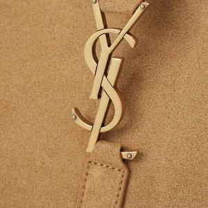 Saint Laurent Shopping Tote Bag Large Tan Gold Hardware Exact Size Unknown 133