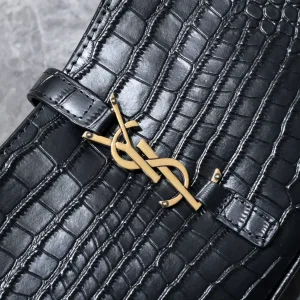 Saint Laurent Shoulder Bag Medium Black Gold Hardware Exact Size Unknown 060