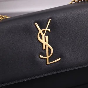 Saint Laurent Kate Chain Bag Small Black Gold Hardware Exact Size Unknown 219