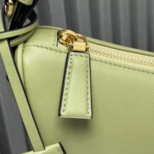Prada Cleo Moon Bag Medium Light Green Silver Hardware