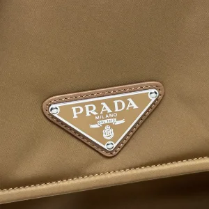Prada Flap Crossbody Medium Caramel Gold Hardware