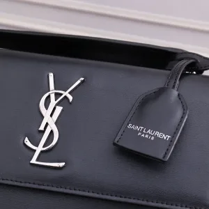 Saint Laurent Kate Chain Bag Small Black Silver Hardware Exact Size Unknown 208