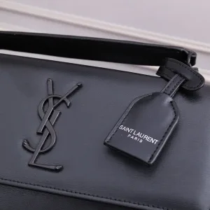 Saint Laurent Kate Chain Bag Small Black Silver Hardware Exact Size Unknown 209
