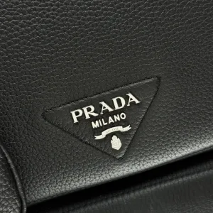 Prada ReNylon Hobo Small Black Silver Hardware