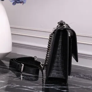 Saint Laurent Kate Chain Bag Small Black Silver Hardware Exact Size Unknown 216