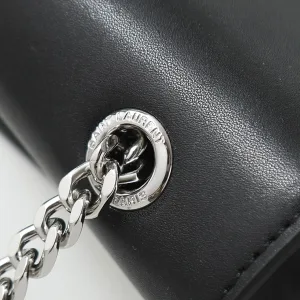 Saint Laurent Kate Chain Bag Small Black Silver Hardware Exact Size Unknown 253