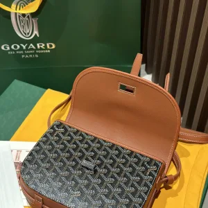 Goyard Belvedere PM Messenger Bag Small Black Brown 22cm