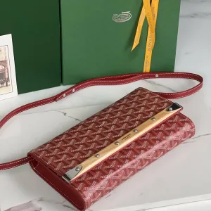 Goyard Plumet Pocket Wallet Small Pink 20cm