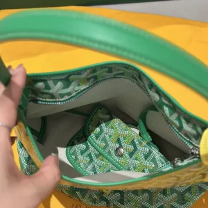Goyard Rouette Hobo Bag Small Mint Green 22cm