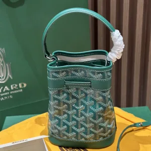Goyard Saigon Mini Bucket Bag Small Green 20cm