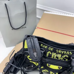 Balenciaga Le City Small Black Yellow Graffiti 26cm