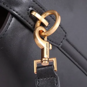 Saint Laurent Bucket Bag Medium Tan Gold Hardware Exact Size Unknown 020