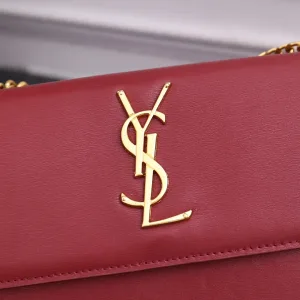 Saint Laurent Kate Chain Bag Small Red Gold Hardware Exact Size Unknown 221