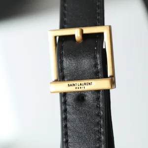 Saint Laurent Le 5 A 7 Hobo Bag Medium Black Gold Hardware Exact Size Unknown 071