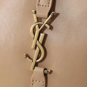 Saint Laurent Le 5 A 7 Hobo Bag Medium Tan Gold Hardware Exact Size Unknown 070