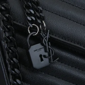 Saint Laurent LouLou Shoulder Bag Medium Black Gold Hardware Exact Size Unknown 039