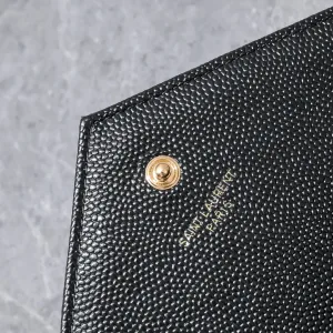 Saint Laurent LouLou Shoulder Bag Medium Black Gold Hardware Exact Size Unknown 064