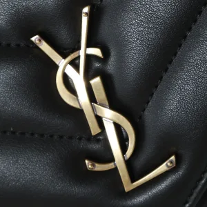 Saint Laurent LouLou Shoulder Bag Medium Black Gold Hardware Exact Size Unknown 083