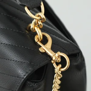 Saint Laurent LouLou Shoulder Bag Medium Black Gold Hardware Exact Size Unknown 226
