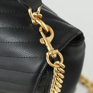 Saint Laurent LouLou Shoulder Bag Medium Black Gold Hardware Exact Size Unknown 228