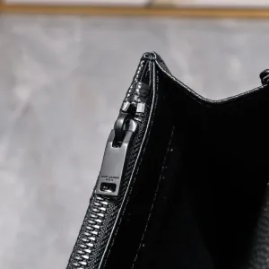 Saint Laurent LouLou Shoulder Bag Medium Black Silver Hardware Exact Size Unknown 034
