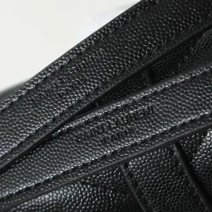 Saint Laurent LouLou Shoulder Bag Medium Black Silver Hardware Exact Size Unknown 098