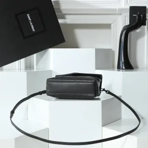Saint Laurent LouLou Shoulder Bag Medium Black Silver Hardware Exact Size Unknown 129