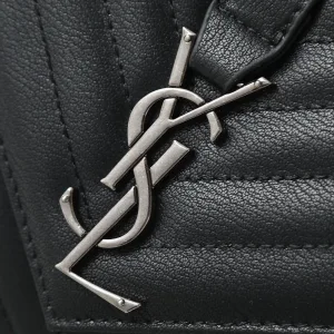 Saint Laurent LouLou Shoulder Bag Medium Black Silver Hardware Exact Size Unknown 229