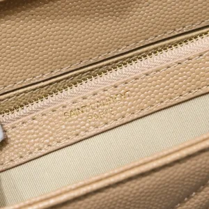 Saint Laurent LouLou Shoulder Bag Medium Tan Gold Hardware Exact Size Unknown 063