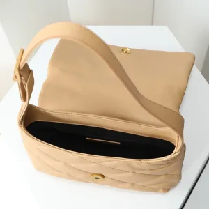 Saint Laurent LouLou Shoulder Bag Medium Tan Gold Hardware Exact Size Unknown 086