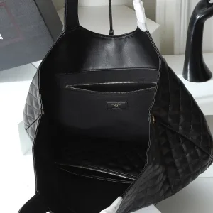 Saint Laurent Puffer Shoulder Bag Large Black Gold Hardware Exact Size Unknown 079