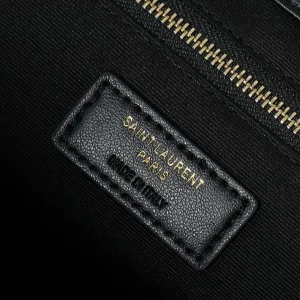 Saint Laurent Puffer Shoulder Bag Large Black Gold Hardware Exact Size Unknown 080