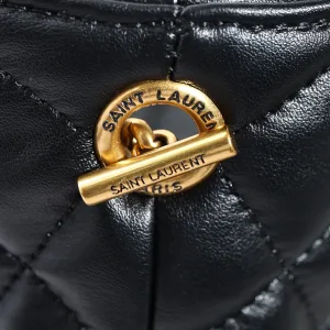Saint Laurent Puffer Shoulder Bag Large Black Gold Hardware Exact Size Unknown 139