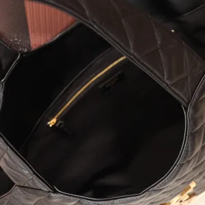 Saint Laurent Puffer Shoulder Bag Large Black Gold Hardware Exact Size Unknown 141