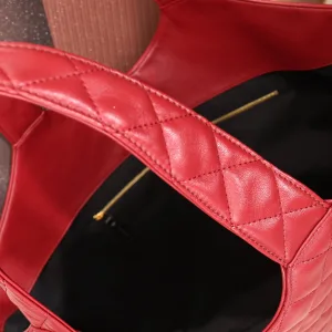Saint Laurent Puffer Shoulder Bag Large Red Gold Hardware Exact Size Unknown 137