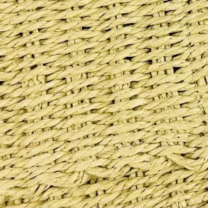 Saint Laurent Raffia Chain Shoulder Bag Medium Beige Gold Hardware Exact Size Unknown 002