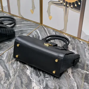 Saint Laurent Sac De Jour Satchel Medium Black Gold Hardware Exact Size Unknown 232