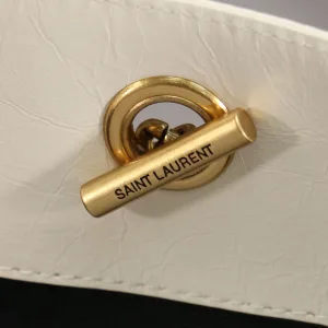 Saint Laurent Shopping Tote Bag Large Brown Gold Hardware Exact Size Unknown 241