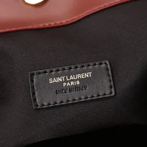 Saint Laurent Shopping Tote Bag Large Red Gold Hardware Exact Size Unknown 107